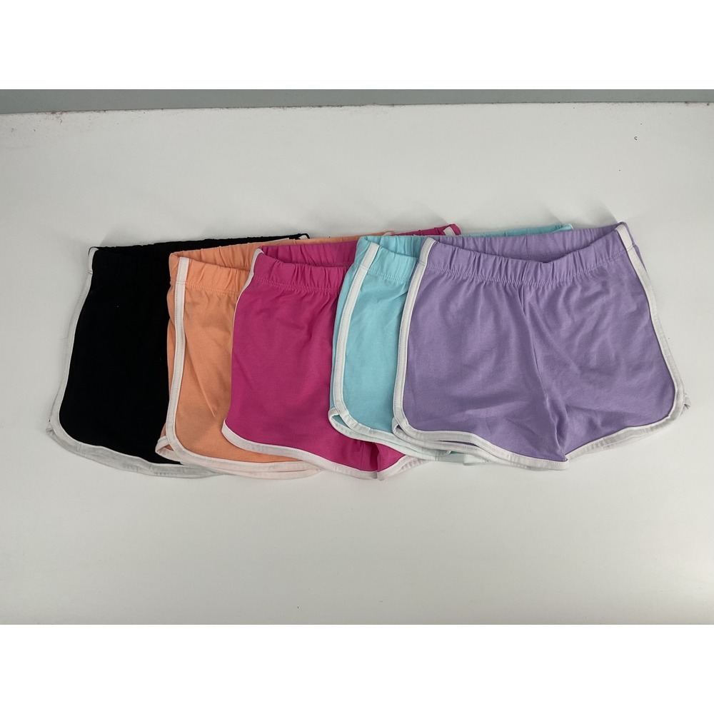 The Children's Place Girls Dolphin Shorts 5-Pack Contrast Trim Multi-Color 5T